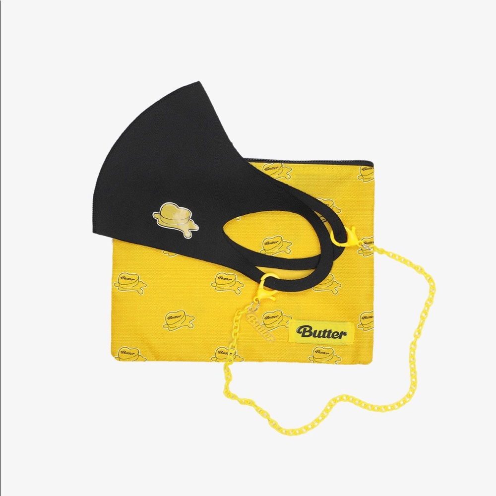 Official BTS Butter Mask Chain & Pouch